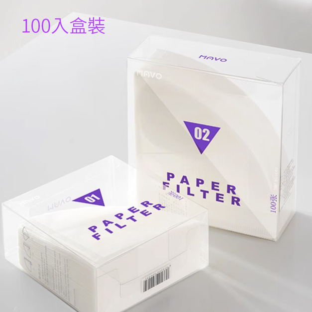 MAVO 02 錐形濾紙  100入盒裝