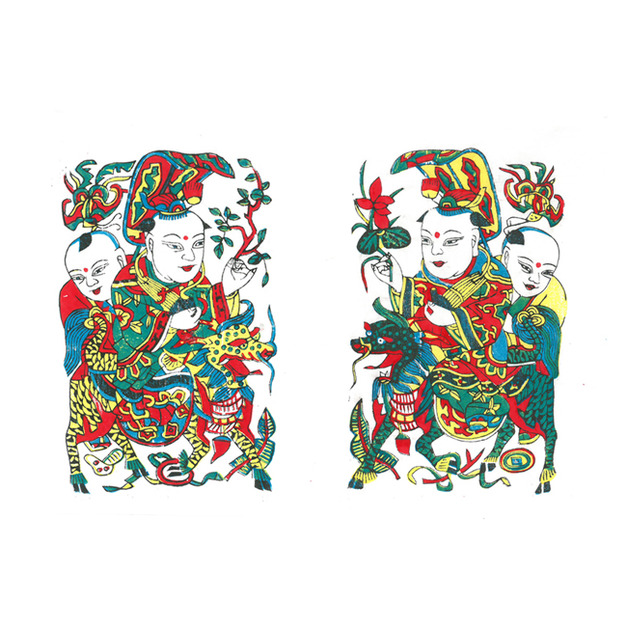 武強年畫 / 麒麟送子