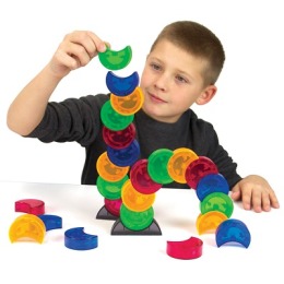 【美國 FatBrain】彎月積木 增加親子互動兒童發展玩具