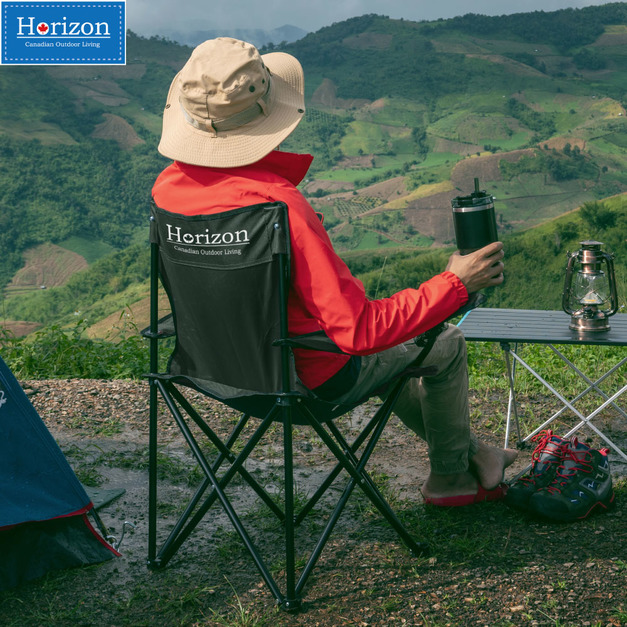 【Horizon 天際線】戶外輕便折疊野餐椅 ( 8色任選 )