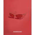 西班牙品牌 MANÉMANÉ STUDIO 融化造型限量眼鏡 紅色_1