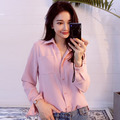 雪紡襯衫長袖上衣k-y-08_4
