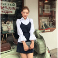 襯衫細肩背心A字裙套裝k-y-10_2