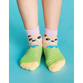 襪！有浣熊-檸檬綠