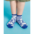 襪！有斑馬-海洋藍