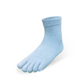 十足舒適五趾短襪-天空藍