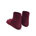 十足舒適五趾短襪-酒紅色_2