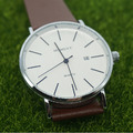 [現貨]素面簡約情侶對錶 皮錶帶手錶 潮流手錶_1