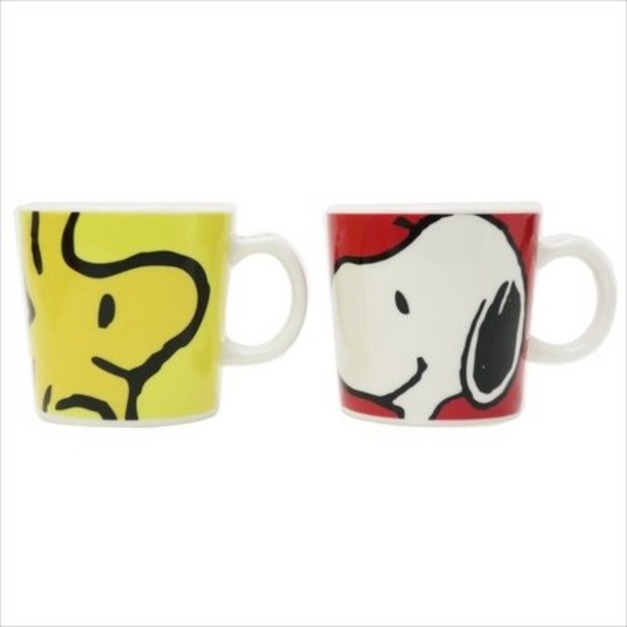 [預購]史努比圖案對杯 スヌーピー＆ウッドストック(2入)