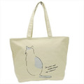 [預購]簡約拉鍊帆布手提包 貓咪天堂