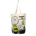 [預購]史努比簡約帆布手提包 スクール