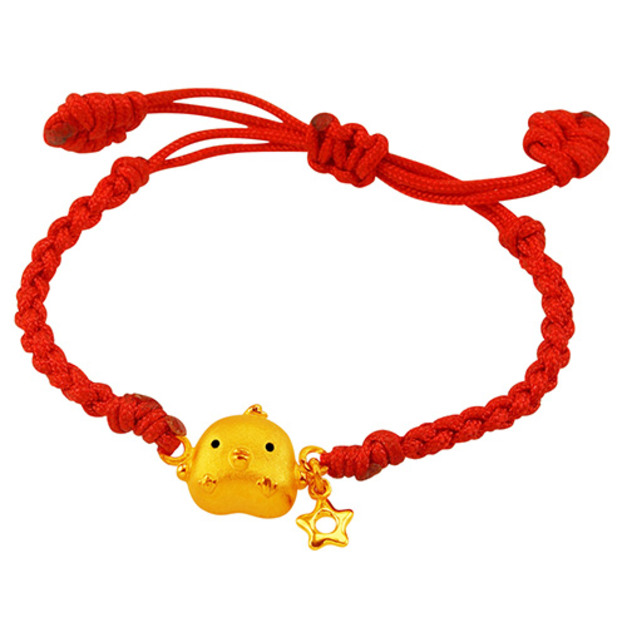 星光閃爍-黃金編織手鍊(兒童配戴)