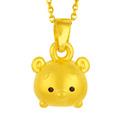 迪士尼系列金飾-TSUM TSUM造型黃金墜子-維尼款_1