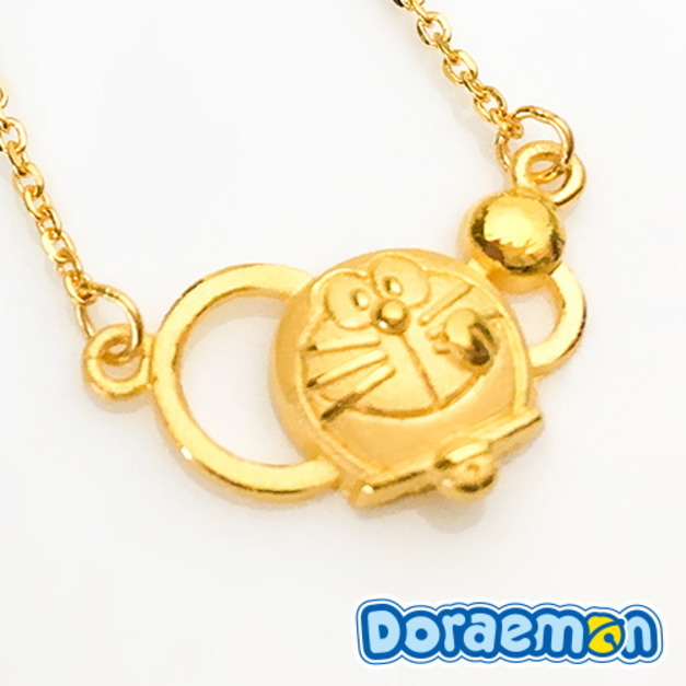 哆啦a夢Doraemon-元氣-黃金項鍊