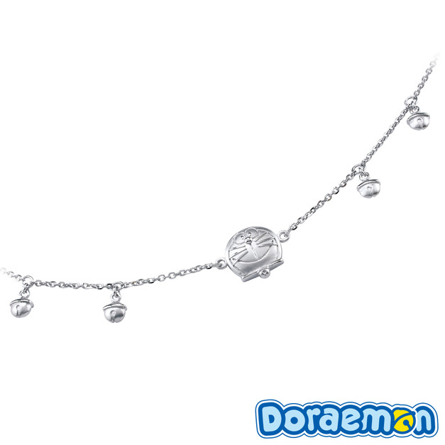哆啦a夢Doraemon-鈴鐺哆啦-銀飾手鍊