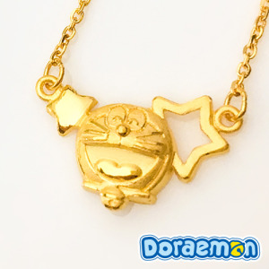 哆啦a夢Doraemon-星光-黃金項鍊