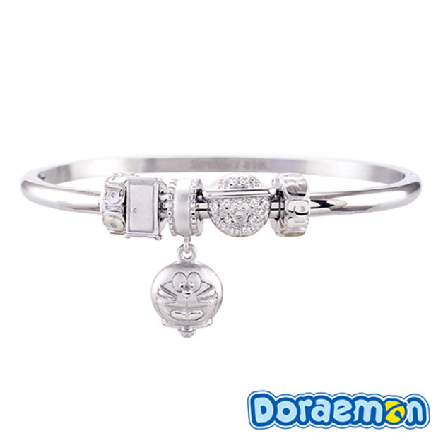 哆啦a夢Doraemon-隨心所欲-銀飾串珠手環