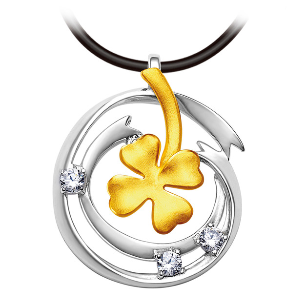 幸運流星-金加銀墜