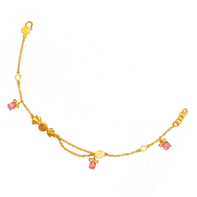 甜蜜配方-黃金水晶手鍊