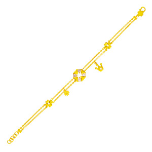 微加幸福-黃金手鍊