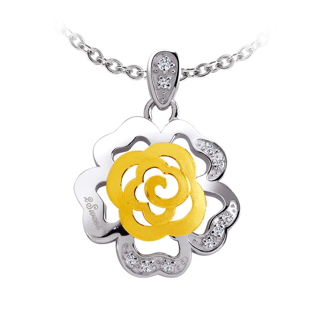 瑰麗人生-金加鋼墜