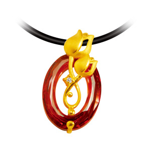 幸福相依-黃金墜子