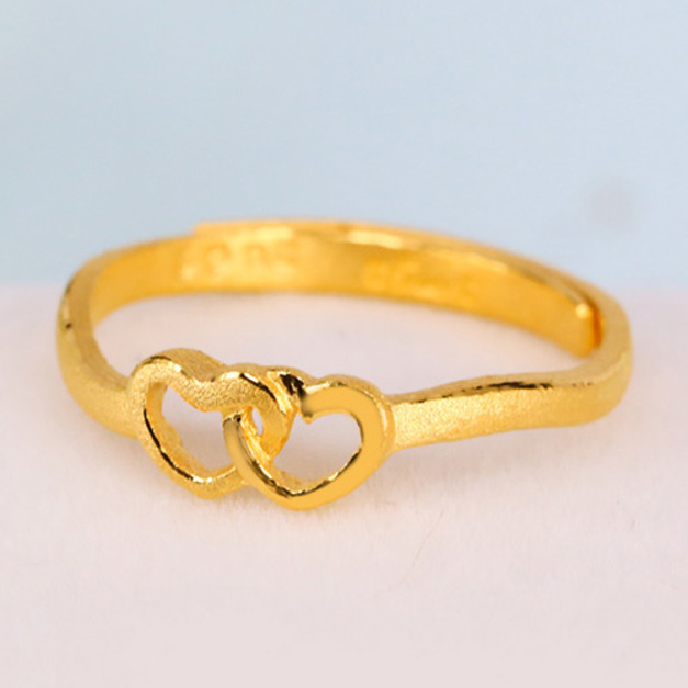 雙倍甜心-黃金戒指