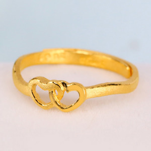 雙倍甜心-黃金戒指