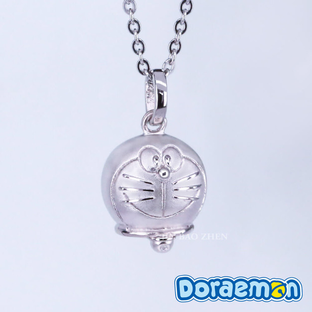 哆啦a夢Doraemon-幸福笑容-銀飾墜子