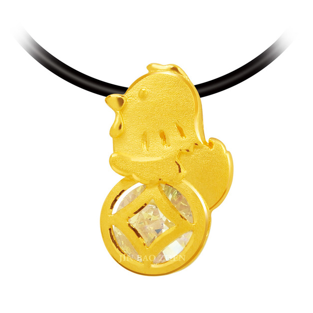 財氣十二生肖-雞-黃金墜子
