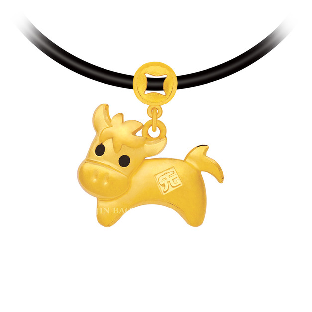 駿馬-十二生肖金飾墜子
