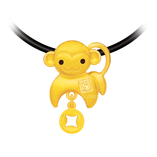 巧猴-十二生肖金飾墜子