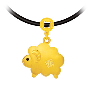 喜羊-十二生肖金飾墜子