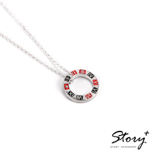 填言密語(小圈填色款)-客製純銀項鍊