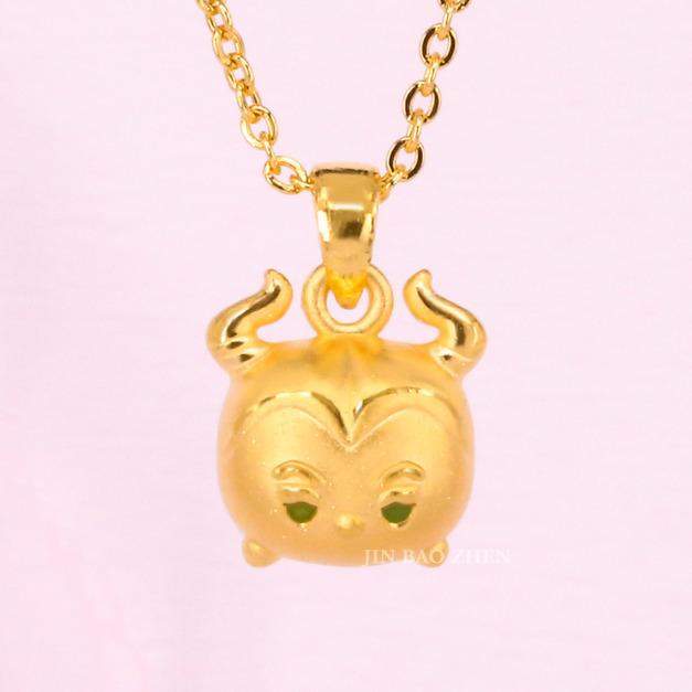 TSUM TSUM造型黃金墜子-黑魔女款