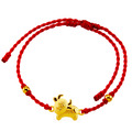 好運12生肖-牛-紅繩黃金手鍊