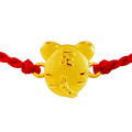 好運12生肖-虎-紅繩黃金手鍊_1