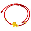 好運12生肖-馬-紅繩黃金手鍊