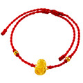 好運12生肖-猴-紅繩黃金手鍊