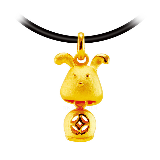 狗來大富-黃金墜子