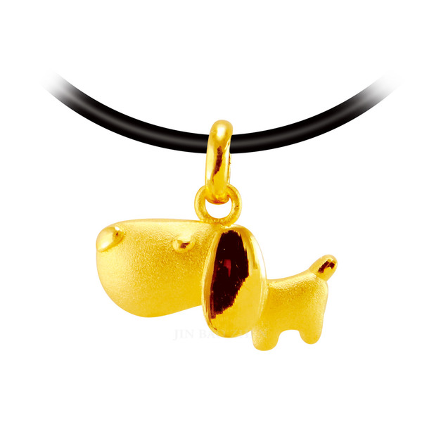悠哉狗時光-黃金墜子