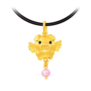 吉翔豬-黃金墜子