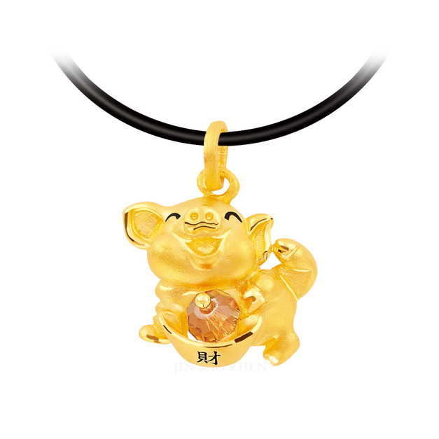 財滿滿豬-黃金墜子