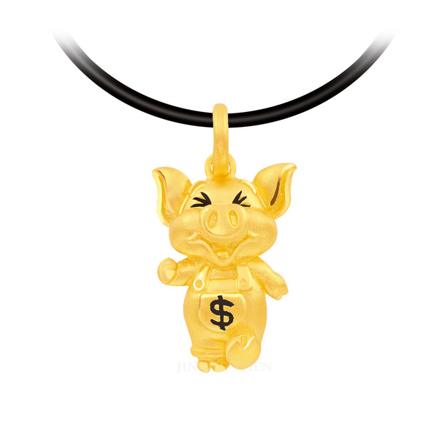 豬你發財-黃金墜子