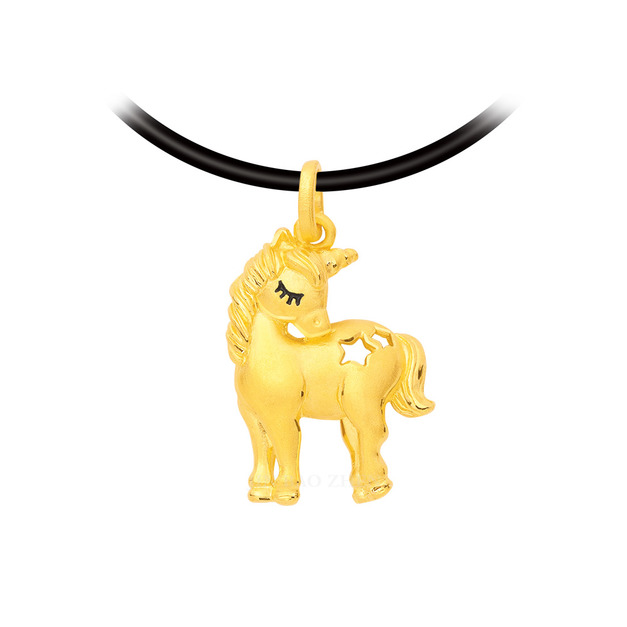 星夢獨角獸-黃金墜子