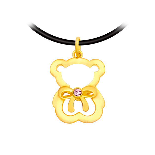 熊勾錐-黃金墜子