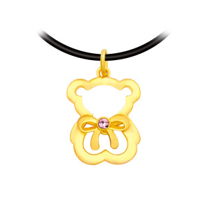 熊勾錐-黃金墜子