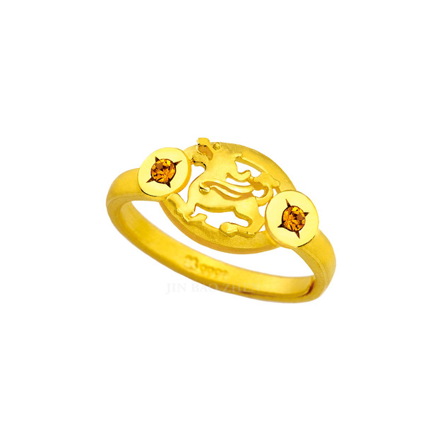 鴻福貔貅-黃金戒指(女)