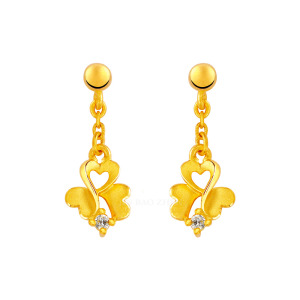 幸福霓彩-黃金耳環