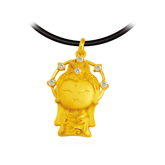 觀音-黃金墜子(小)